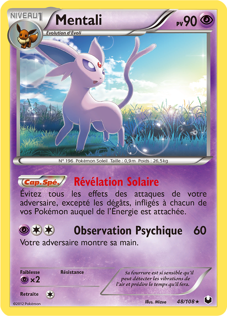 Evoli - carte Pokémon 83/108 Explorateurs Obscurs