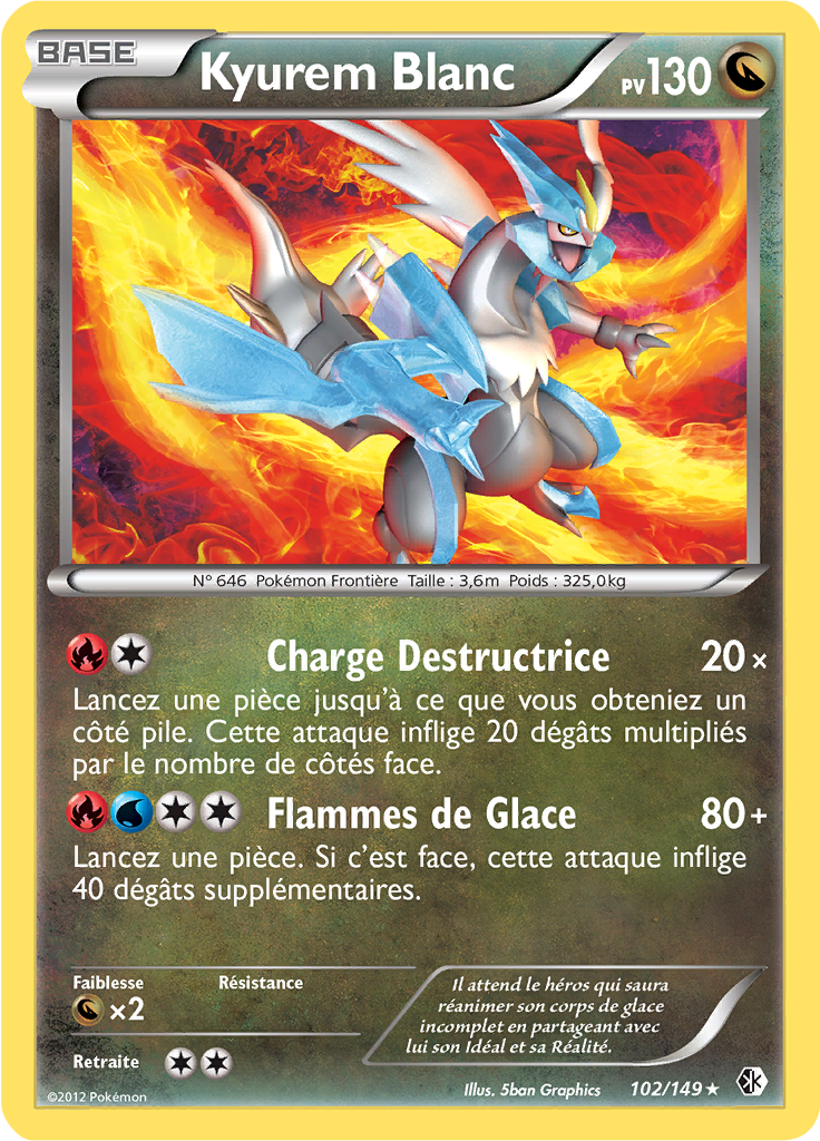 Kyurem Blanc (Noir & Blanc Frontières Franchies 102) — Poképédia