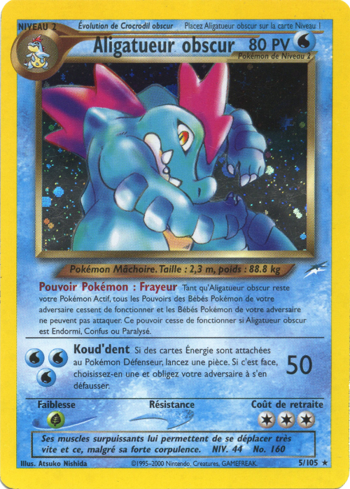 Aligatueur Obscur Neo Destiny 5 Pokepedia