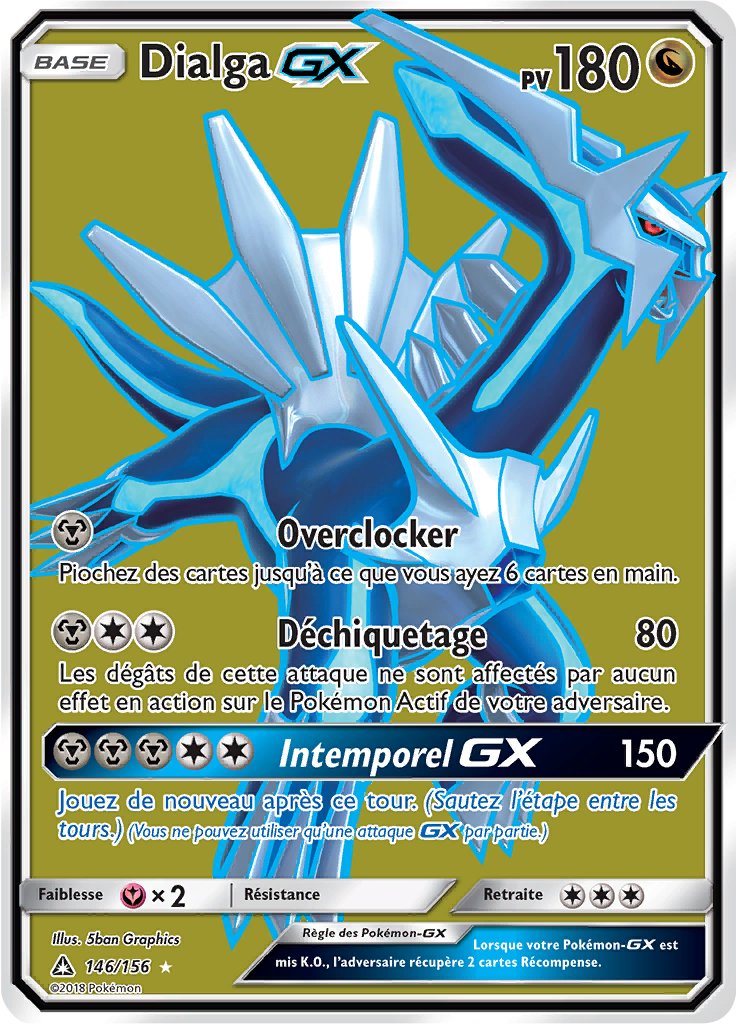 Dialga-GX (Soleil et Lune Ultra-Prisme 100) — Poképédia