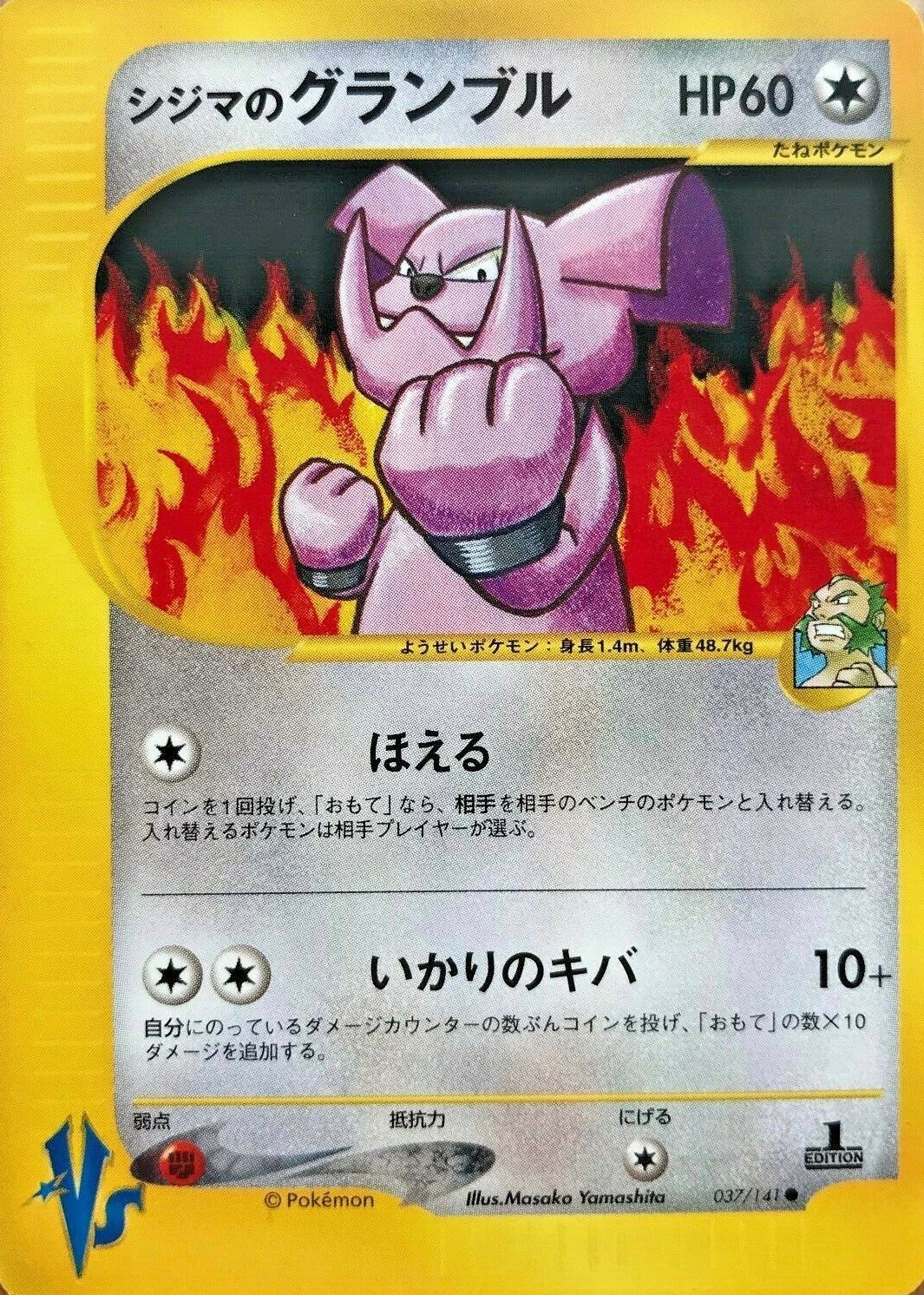 シジマのグランブル　psa10 シジマのグランブル (ポケモンカード☆VS 037) — Poképédia