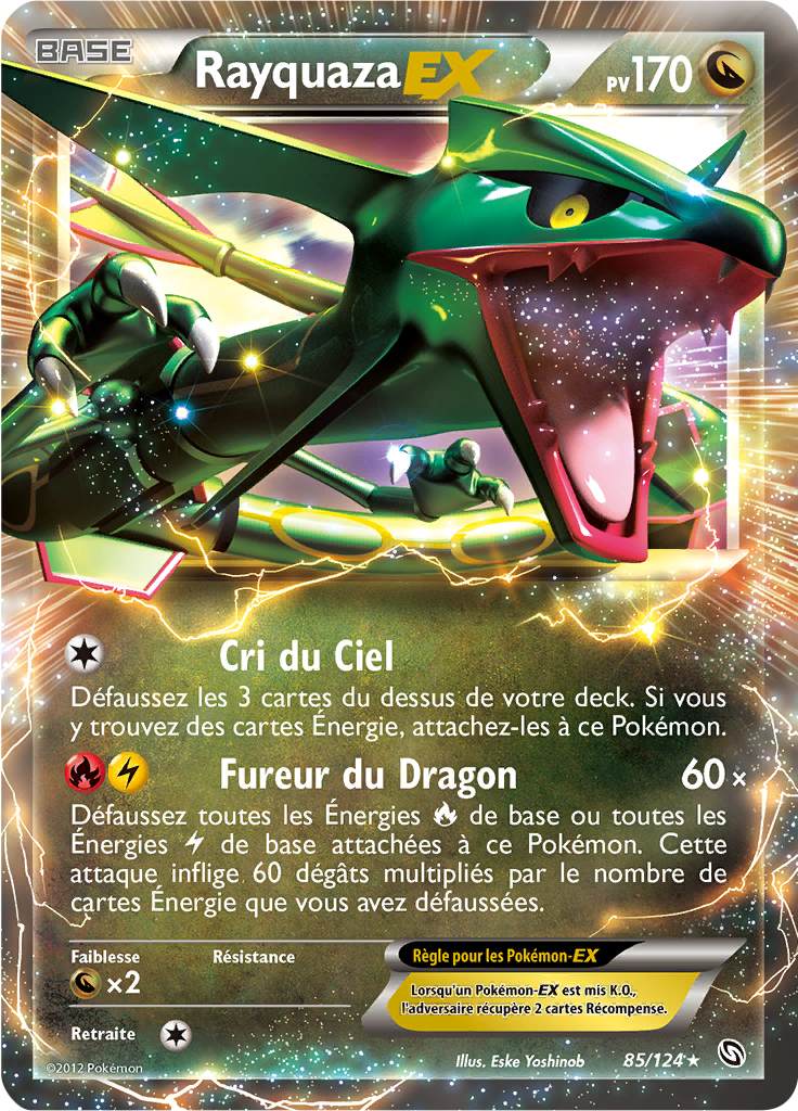 RayquazaEX (Noir & Blanc Dragons Exaltés 85) — Poképédia