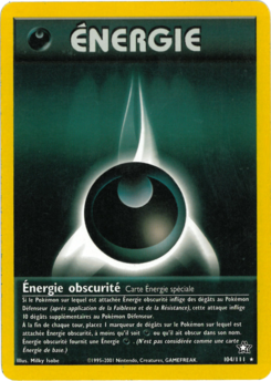 Énergie obscurité (Neo Genesis 104)