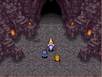 L'entrée du Cratère Obscur.