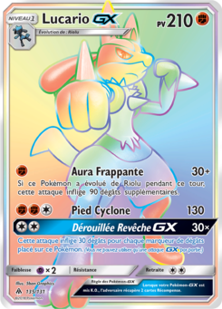 Lucario-GX (Soleil et Lune Lumière Interdite 135)