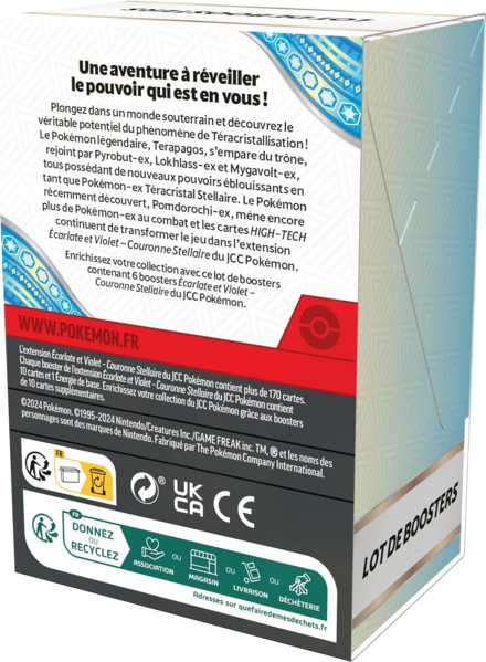 Fichier:Lot de boosters Écarlate et Violet Couronne Stellaire Verso.png