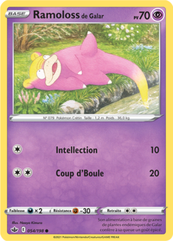 Ramoloss de Galar (Épée et Bouclier Règne de Glace 054)