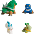 Torterra, Cradopaud, Pachirisu et Tortipouss