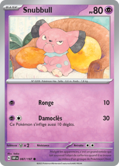 Snubbull (Écarlate et Violet Flammes Obsidiennes 087)