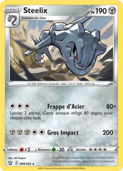 Steelix (Épée et Bouclier Styles de Combat 099)