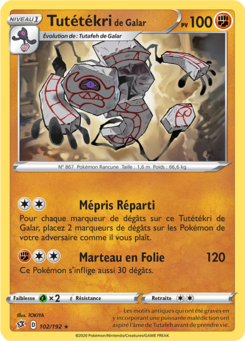 Tutétékri de Galar (Épée et Bouclier Clash des Rebelles 102)