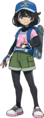 L'héroïne dans Pokémon Vagues.