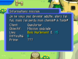 Une mission de sauvetage.