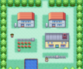 Bourg Palette dans Pokémon Rouge Feu et Vert Feuille.