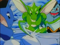 Nidoqueen (de Danny), Machopeur (de Danny) et Insécateur (de Danny)