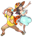 Artwork des Vacanciers pour Pokémon Soleil et Lune