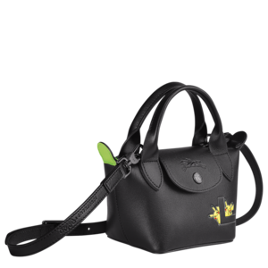 Longchamp Petit sac à main logo trois quart.png