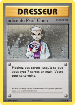 Indice du Prof. Chen (XY Évolutions 84)