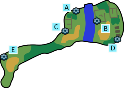 Localisation des antres de l'Empreinte du Géant