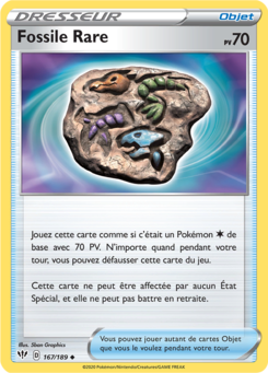 Fossile Rare (Épée et Bouclier Ténèbres Embrasées 167)