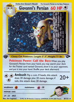 Giovanni's Persian (Gym Challenge 8)