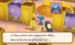 Mew s'est fait enlever, et le ravisseur leur a laissé une lettre.