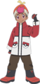 Artwork de Rhod en tenue de neige.