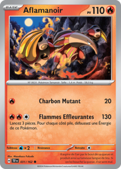 Aflamanoir (Écarlate et Violet Forces Temporelles 031)