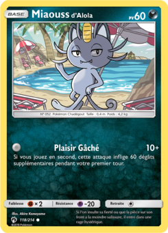 Miaouss d'Alola (Soleil et Lune Tonnerre Perdu 118)