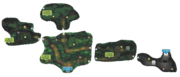 Plan de la Jungle Sombrefeuille dans Pokémon Soleil et Lune.