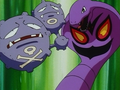 Arbok (de Jessie) et Smogogo (de James)