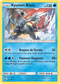 Kyurem Blanc (Soleil et Lune Tonnerre Perdu 63)
