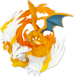 Figurine Dracaufeu et Reshiram (Collection avec figurine Reshiram et Dracaufeu-GX) JCC.png