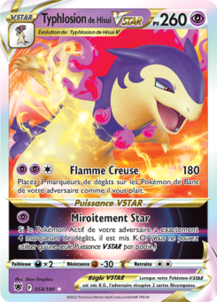 Typhlosion de Hisui-VSTAR (Épée et Bouclier Astres Radieux 054)