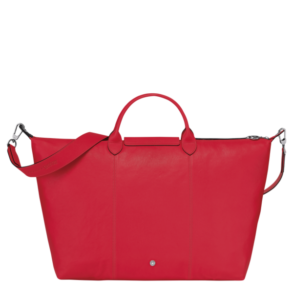 Fichier:Longchamp Sac de voyage rouge arrière.png