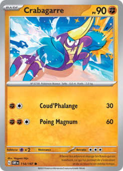 Crabagarre (Écarlate et Violet Flammes Obsidiennes 114)