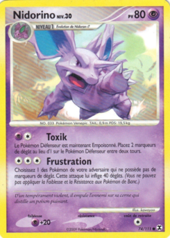 Nidorino (Platine Rivaux Émergeants 74)