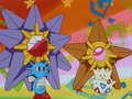 Hypotrempe (d'Ondine), Stari (d'Ondine), Staross (d'Ondine) et Togepi (d'Ondine)