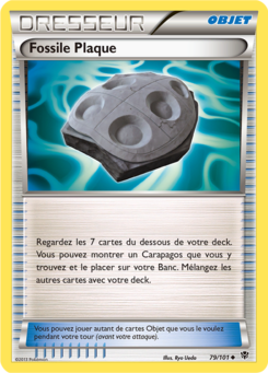 Fossile Plaque (Noir & Blanc Explosion Plasma 79)