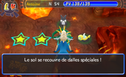 Les cases étoilées créées par une déformation.