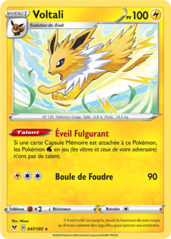 Voltali (Épée et Bouclier Voltage Éclatant 047)