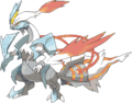 Artwork officiel de la forme Kyurem Blanc en Mode Overdrive.