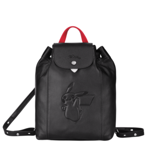 Longchamp Sac à dos noir avant.png