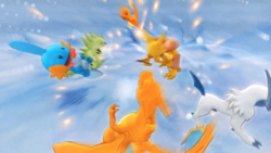 L'équipe d'Alakazam affronte celle du joueur.