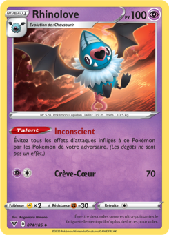 Rhinolove (Épée et Bouclier Voltage Éclatant 074)