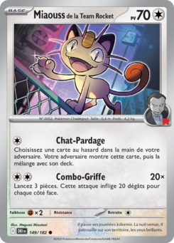 Miaouss de la Team Rocket (Écarlate et Violet Rivalités Destinées 149)