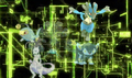 Lanturn, Mewtwo, Luxio et Lucario