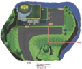 Plan du Cap Passiloin dans Pokémon Ultra-Soleil et Ultra-Lune.