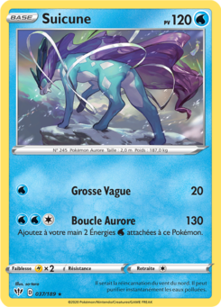 Suicune (Épée et Bouclier Ténèbres Embrasées 037)