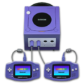 Connectivité entre la GBA et la GameCube.